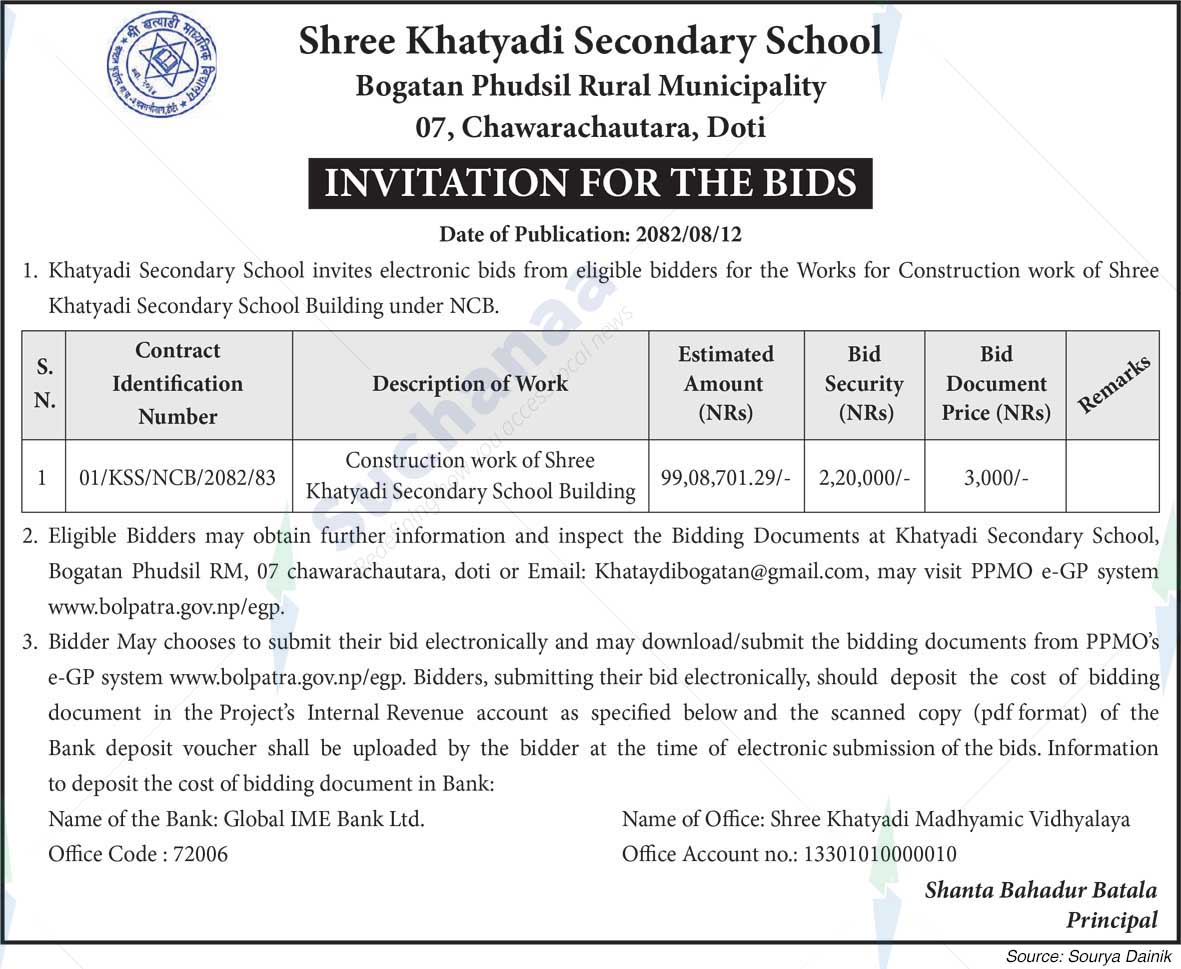 Shree Khatyadi Secondary School, Doti