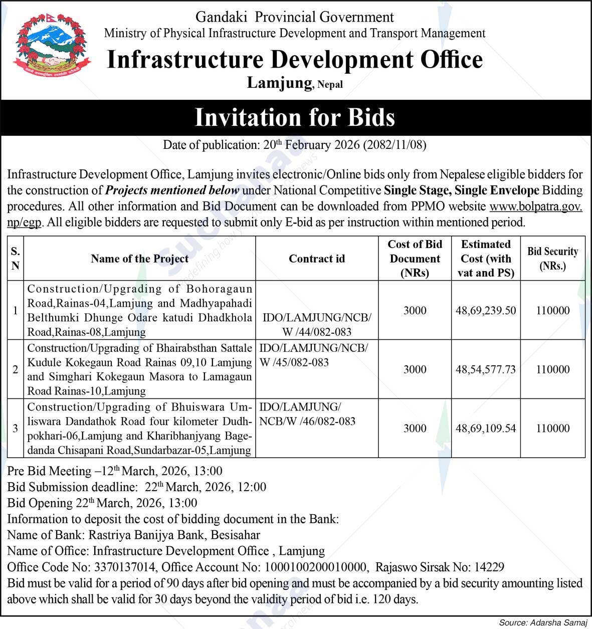 Infrastructure Development Office, Lamjung