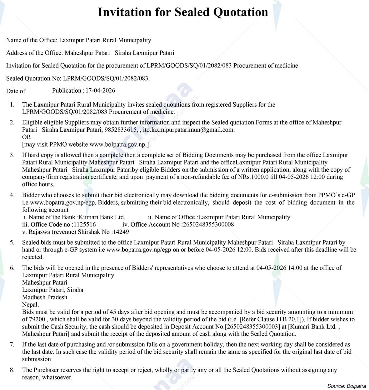 Laxmipur Patari Rural Municipality