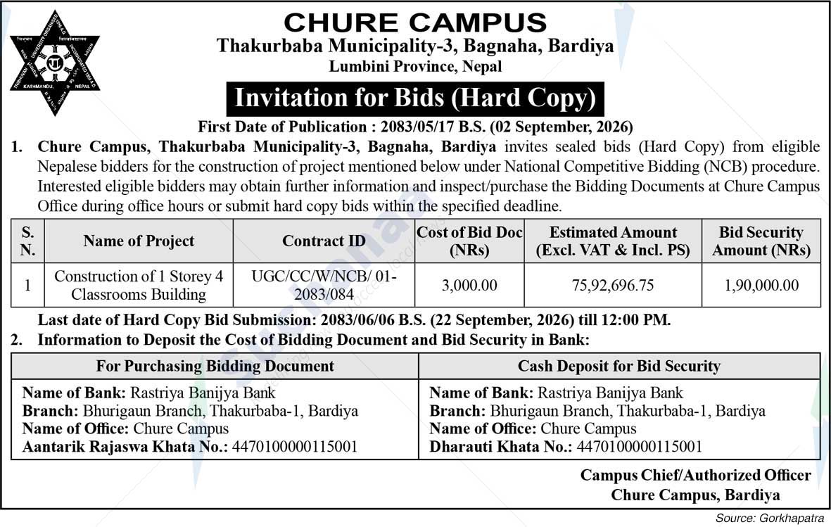 Chure Campus Bagnaha, Bardiya