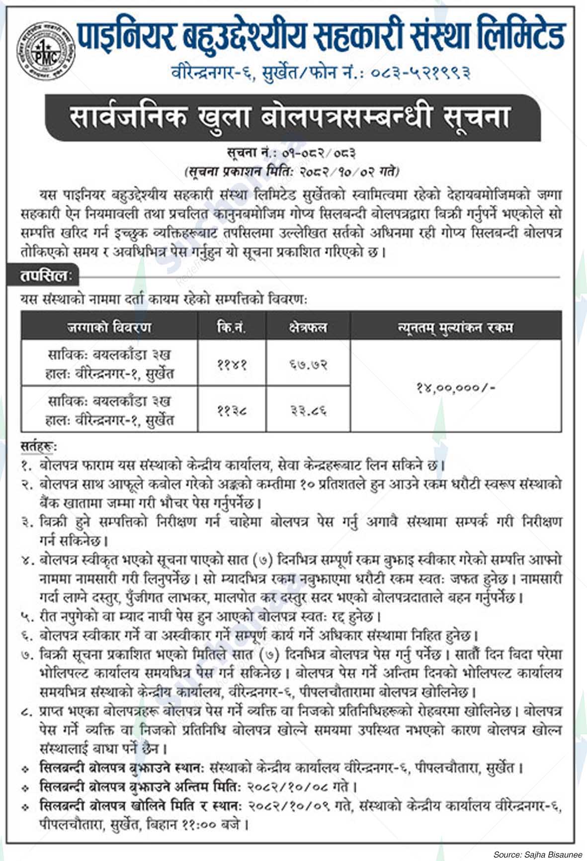 Pioneer Multipurpose Cooperative Limited, Surkhet