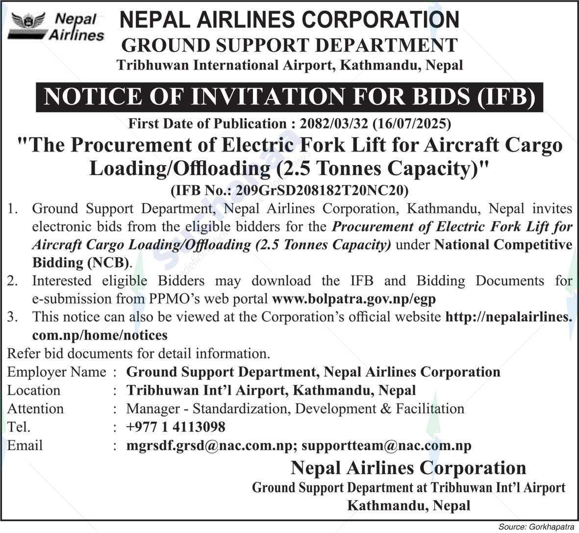 Tribhuvan International Airport