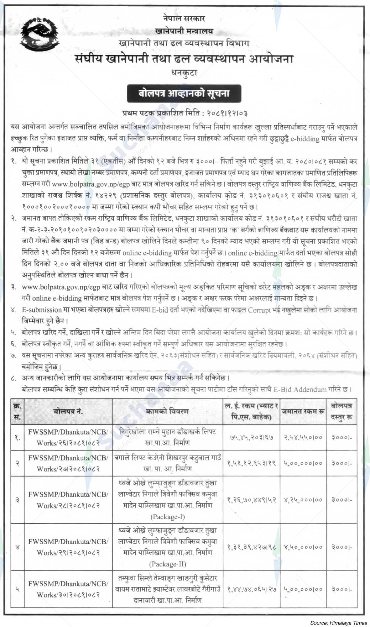 Federal Water and Sewerage Management Project