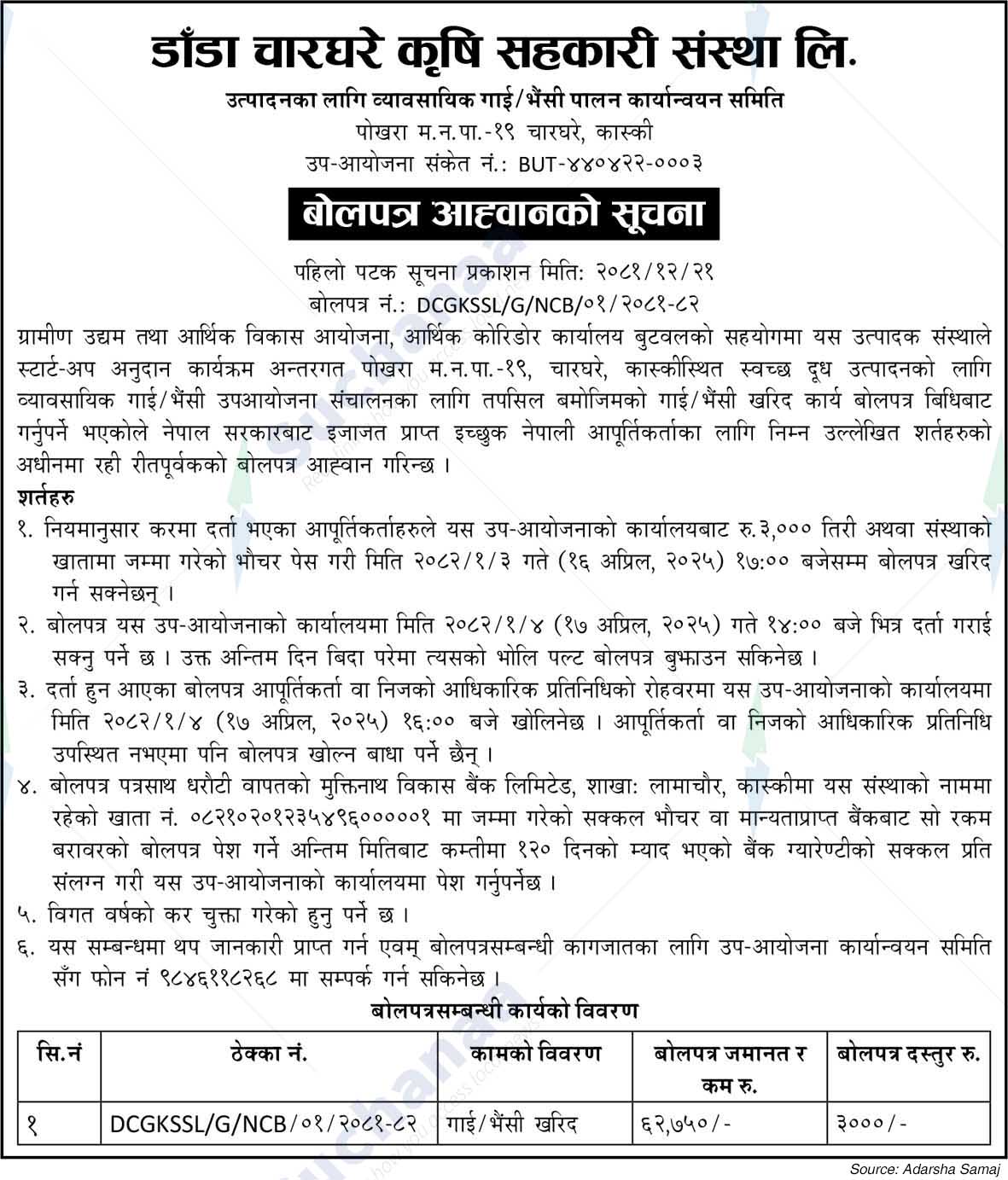 Danda Charghare Krishi Sahakari Sangstha Limited