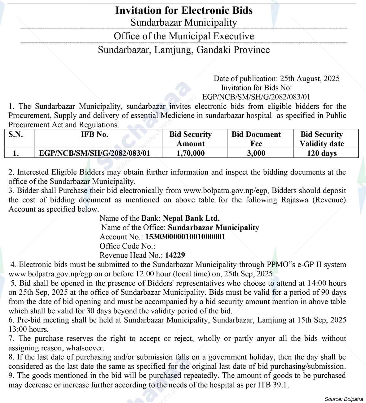Sundarbazar Municipality