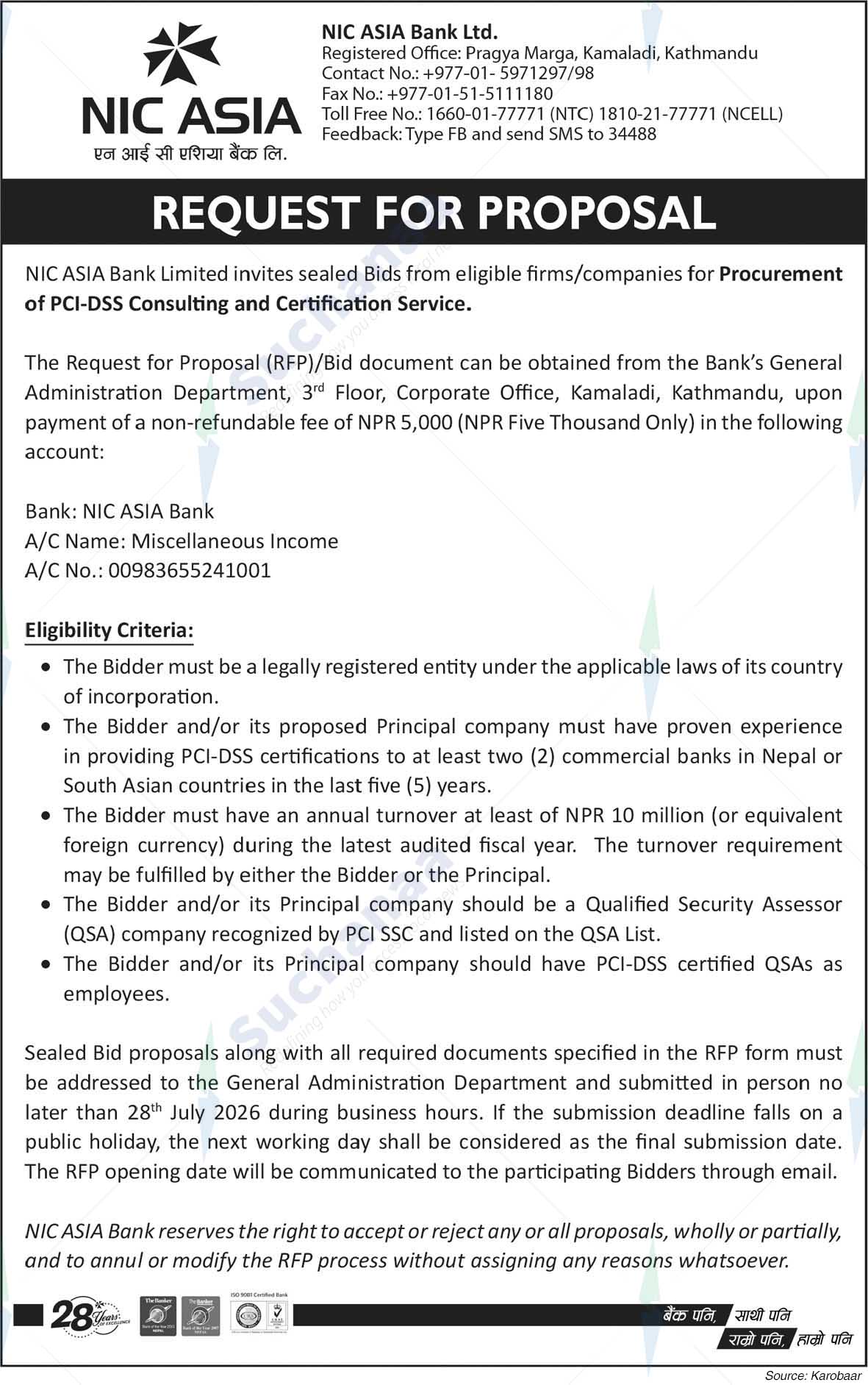 NIC Asia Bank Limited