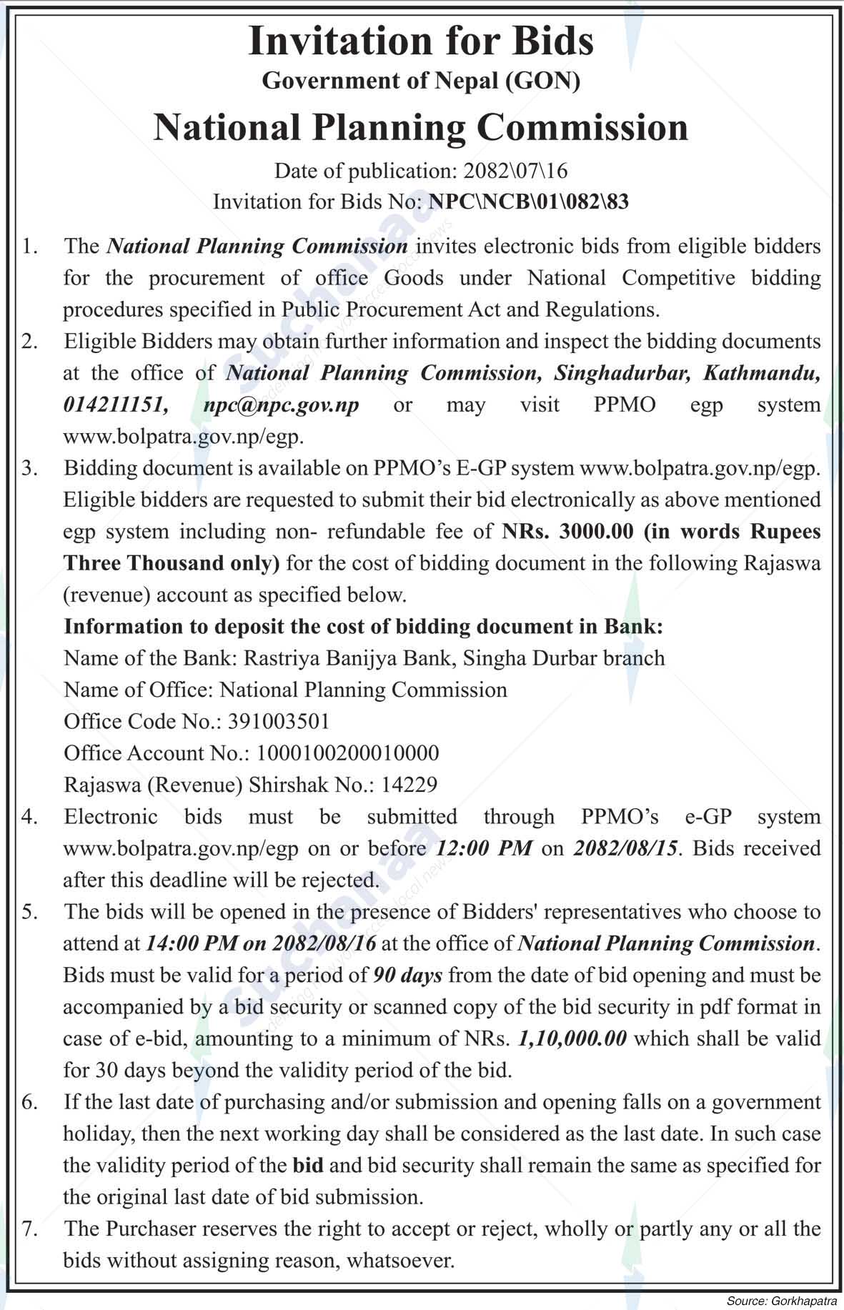 National Planning Commission