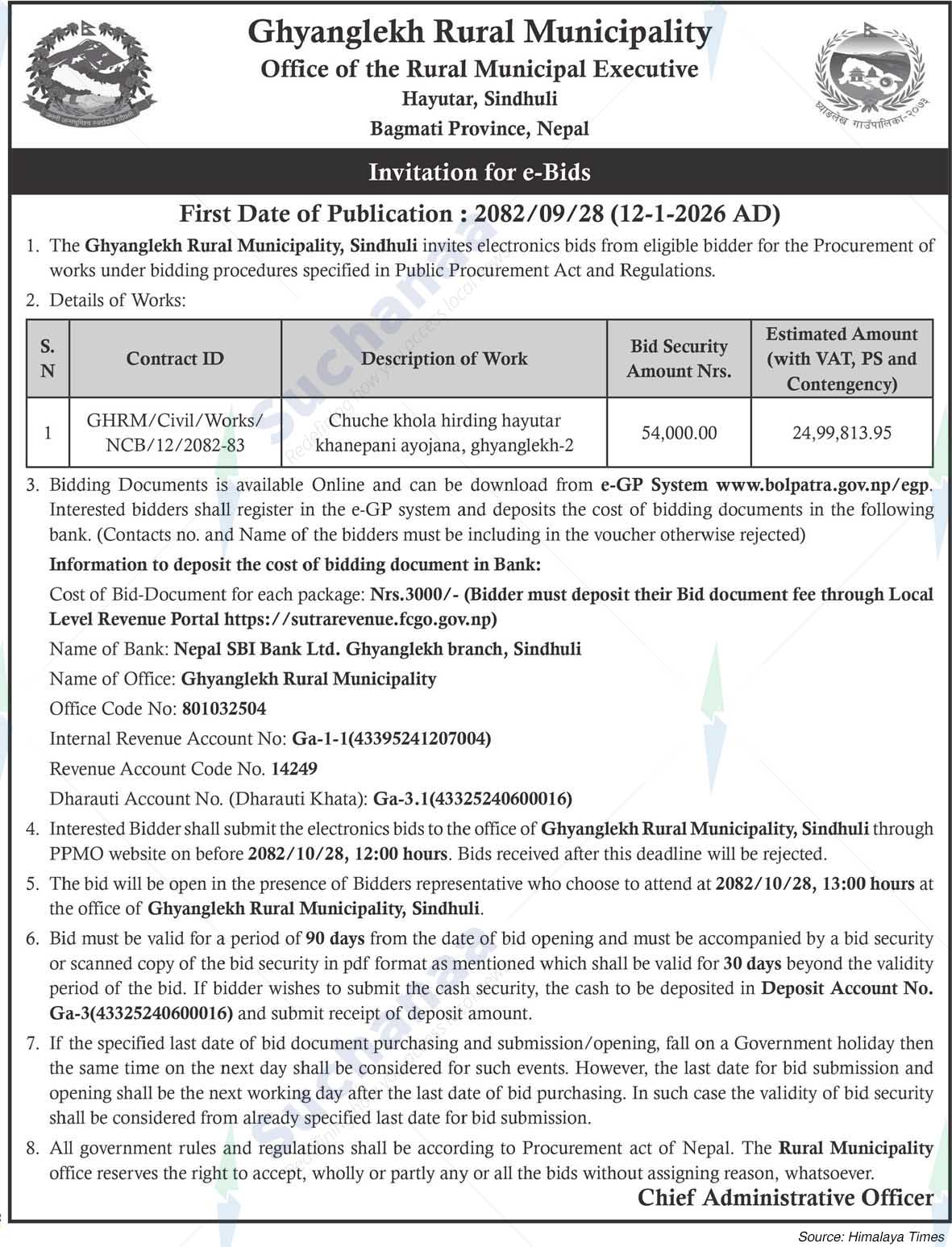 Ghyanglekh Rural municipality
