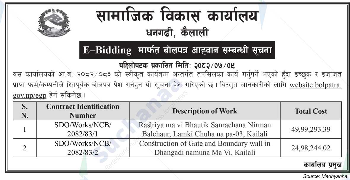 Social Development Office, Kailali