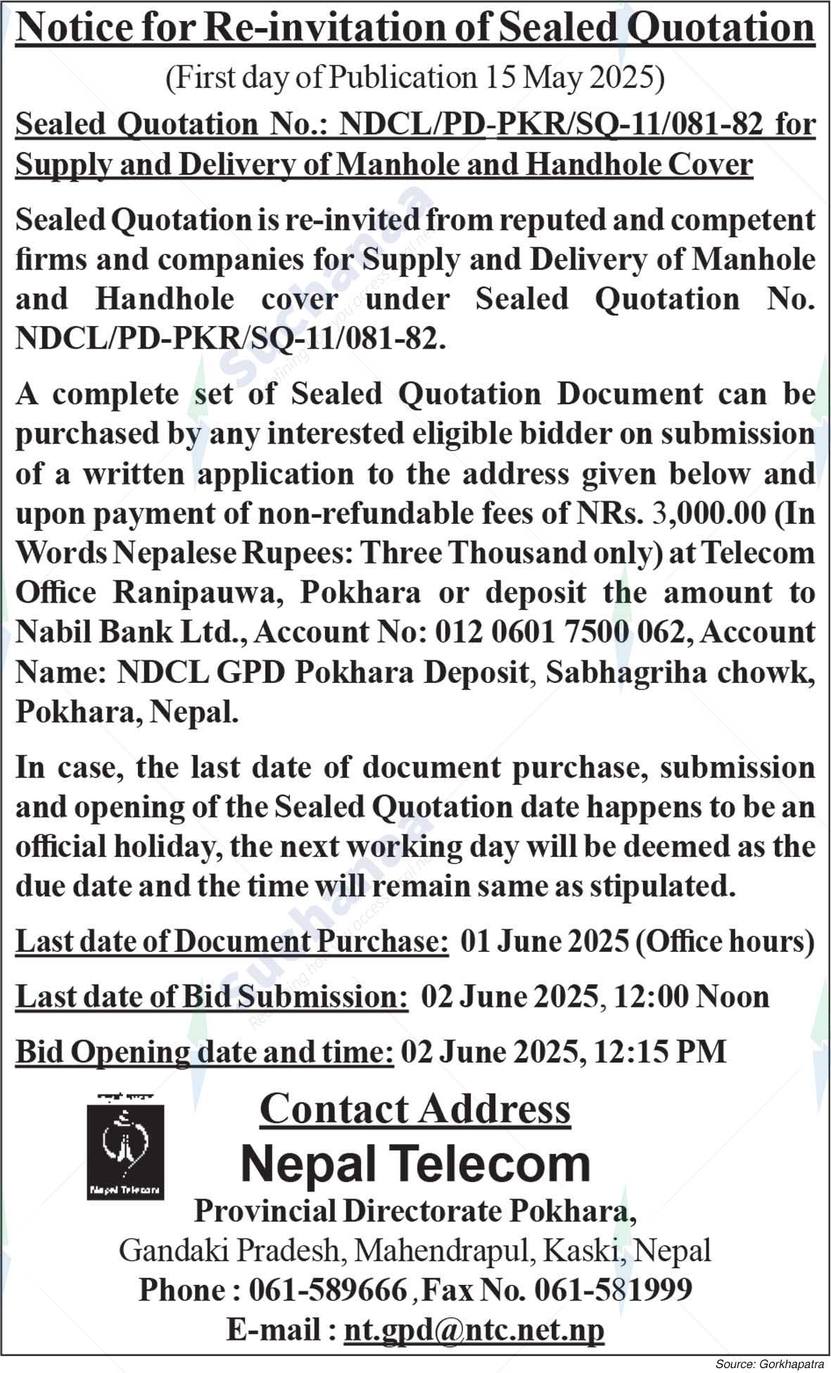 Nepal Doorsanchar Company Limited (NTC), Wireless Service Directorate