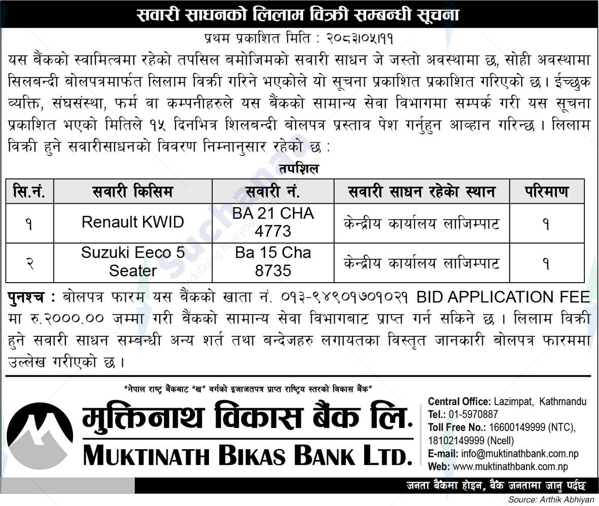 Muktinath Bikas Bank Ltd.
