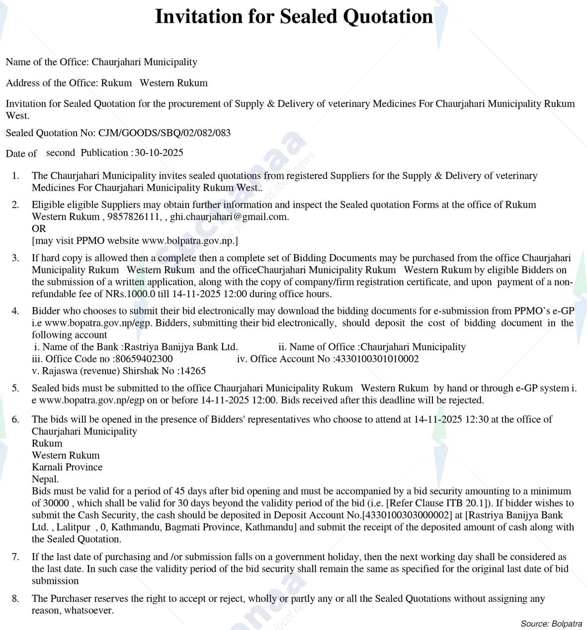 Chaurjahari Municipality