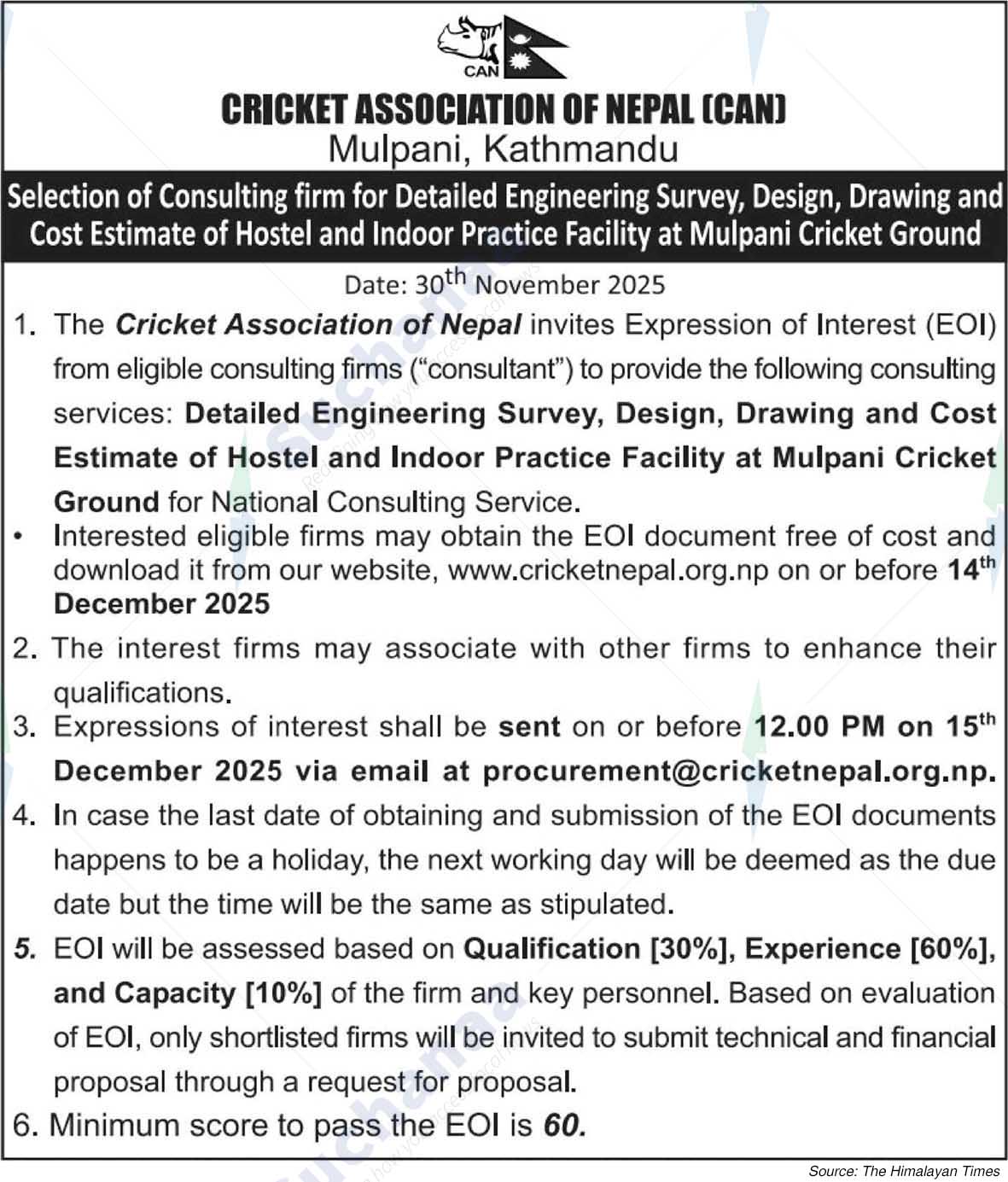 Cricket Association of Nepal (CAN)