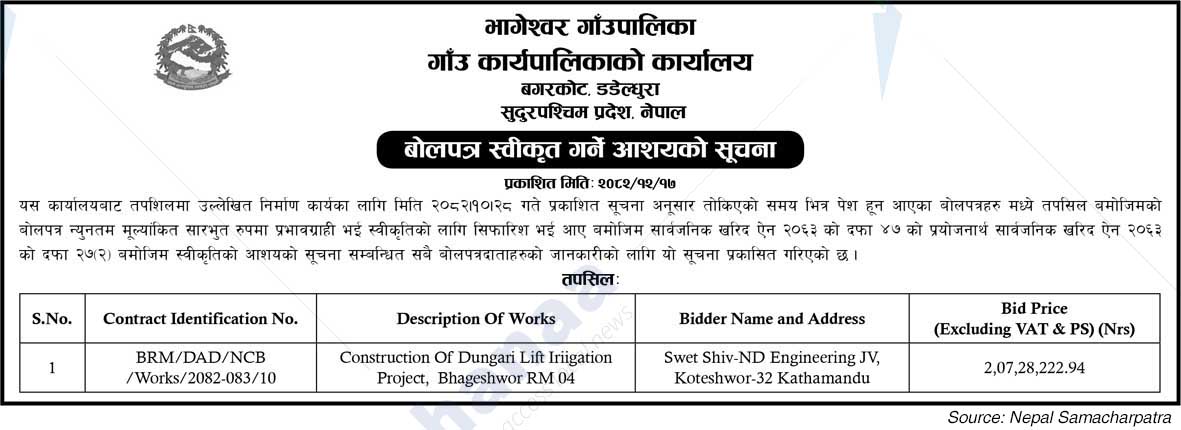 Bhageshwar Rural Municipality