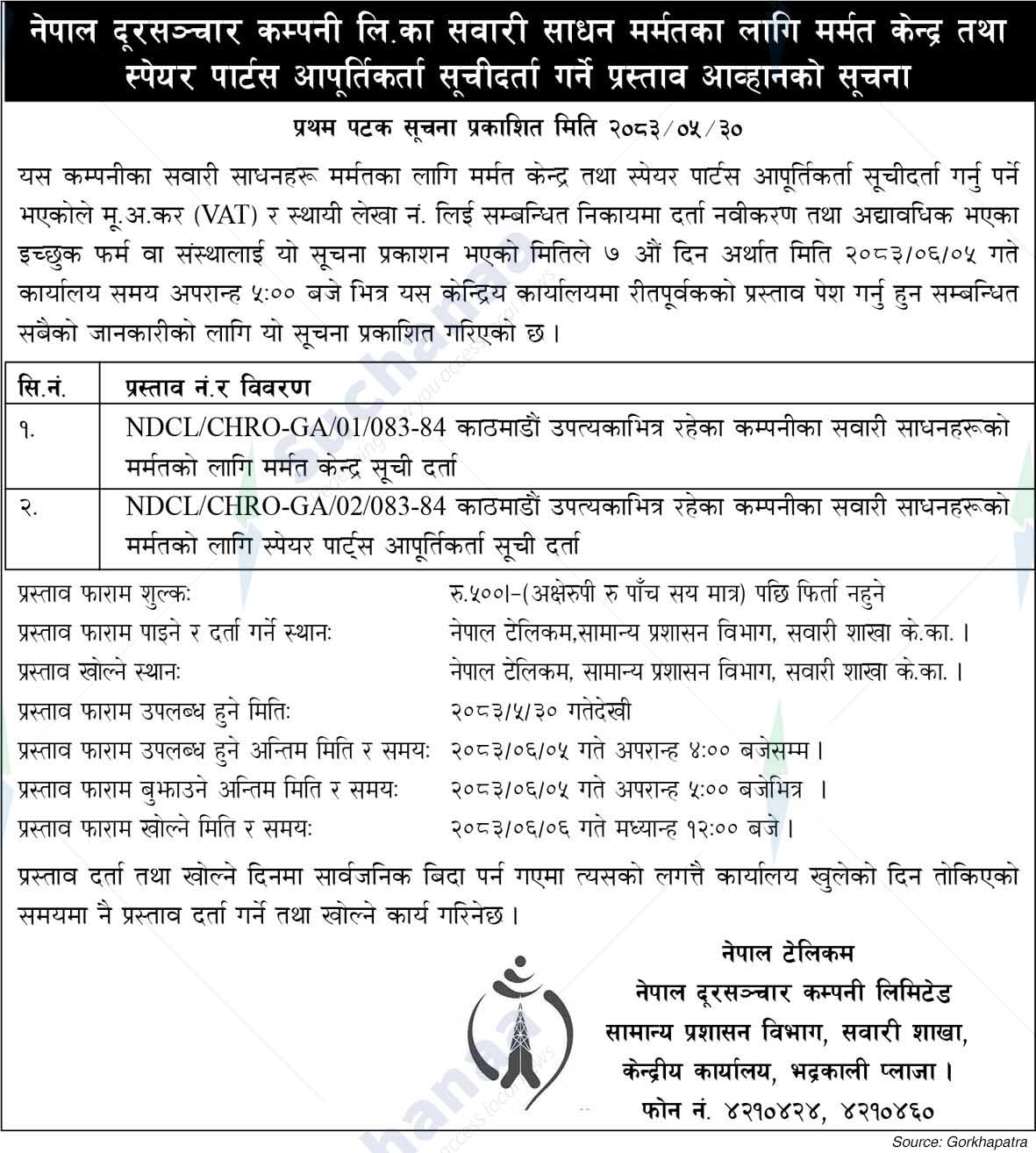 Nepal Doorsanchar Company Limited (NTC)