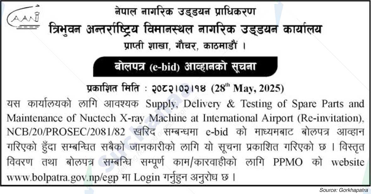 Tribhuvan International Airport, Civil Aviation Office