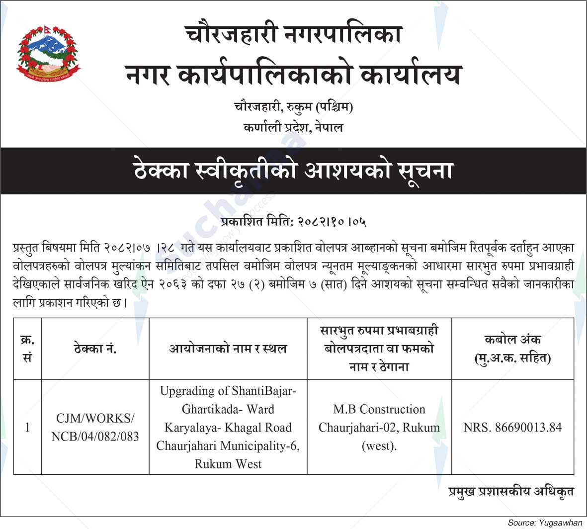 Chaurjahari Municipality