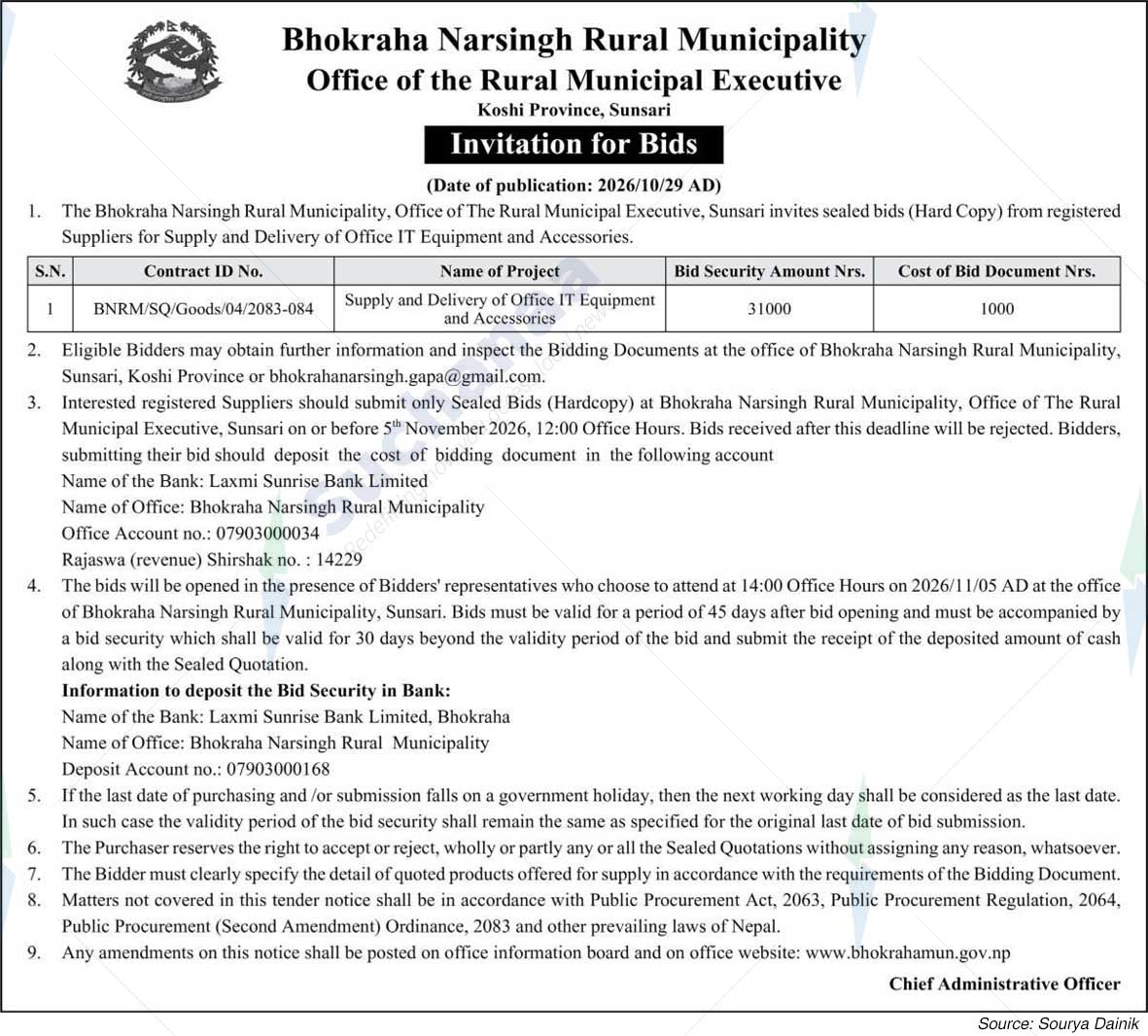 Bhokraha Narsingh Rural Municipality