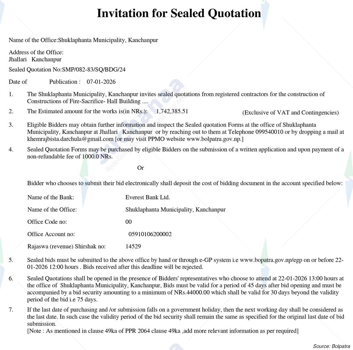 Shuklaphanta Municipality