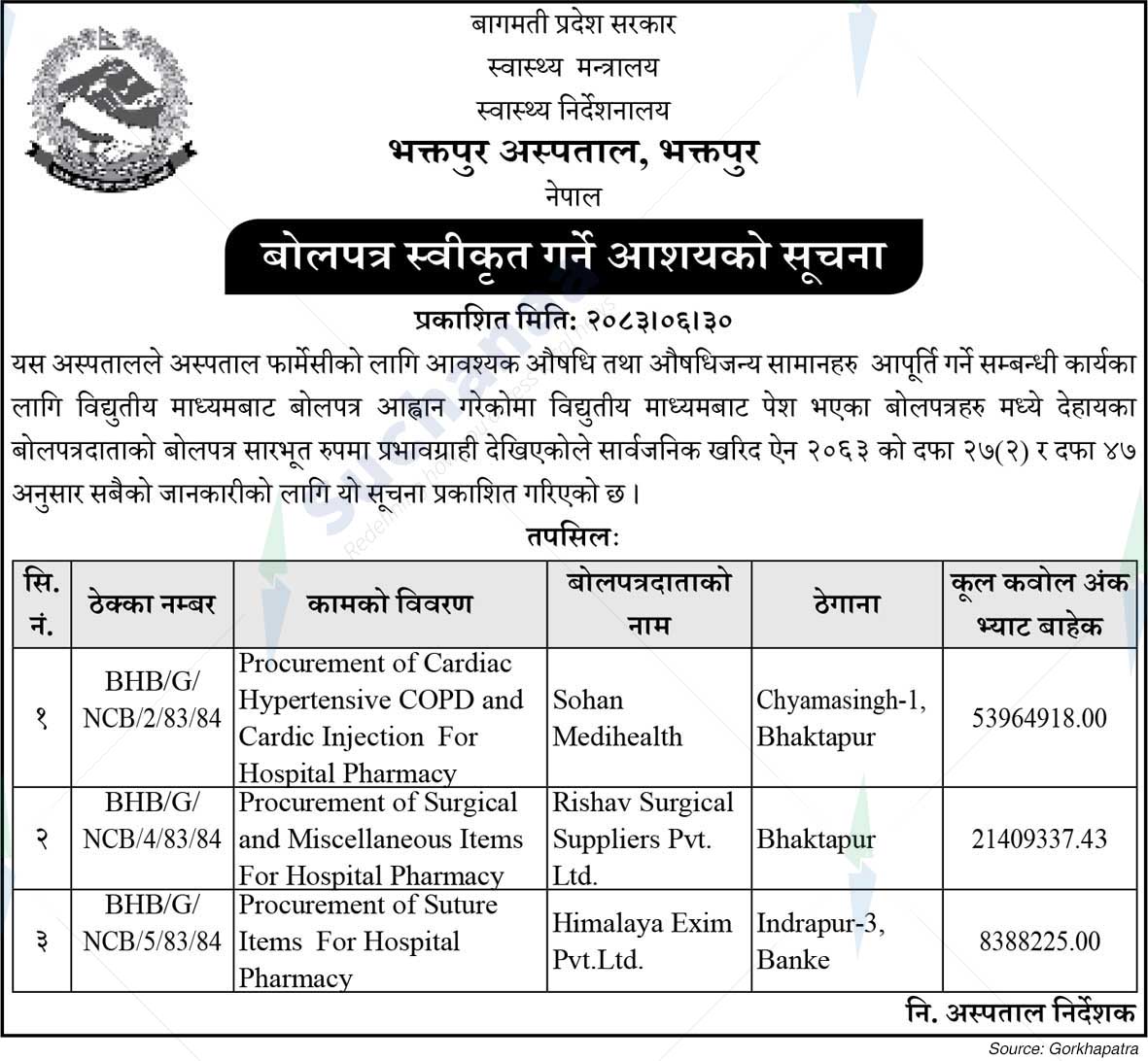 Bharatpur Hospital, Chitwan