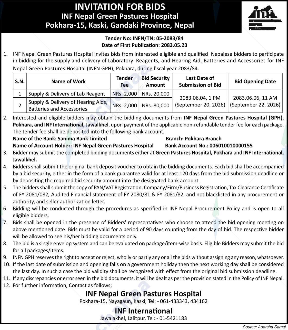 INF Nepal Green Pastures Hospital (INFN GPH)