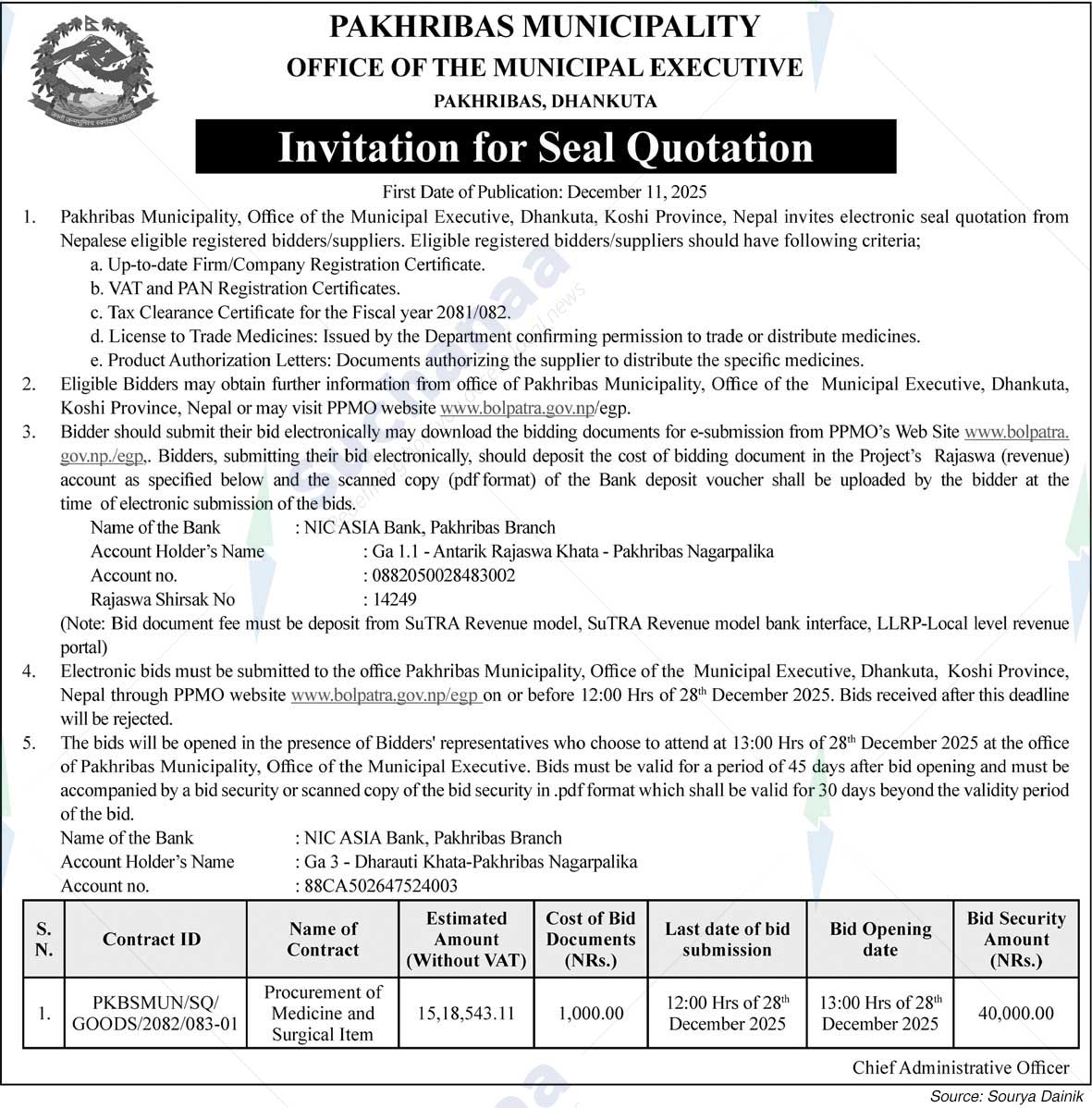 Pakhribas Municipality