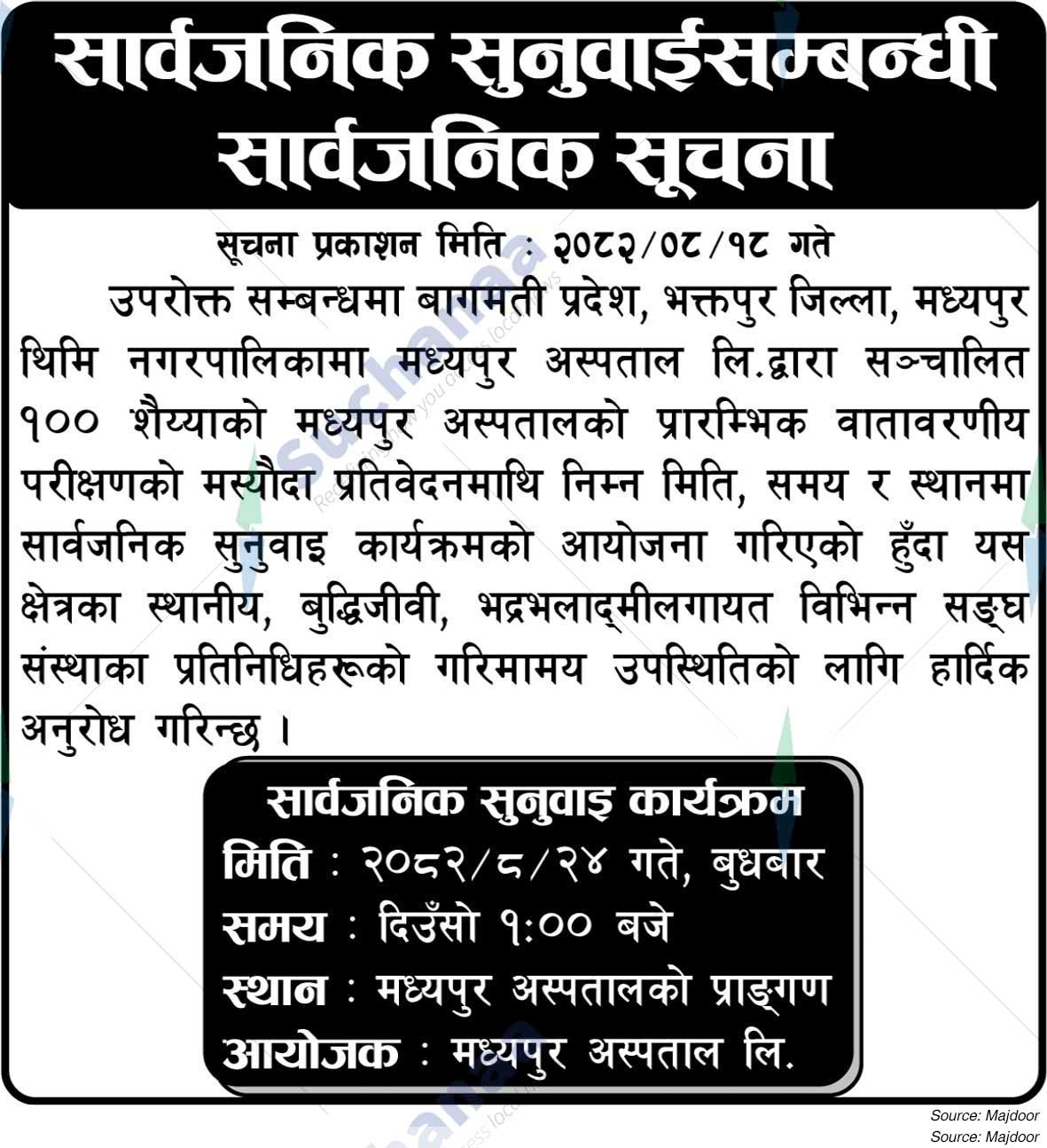 Madhyapur Hospital Ltd.