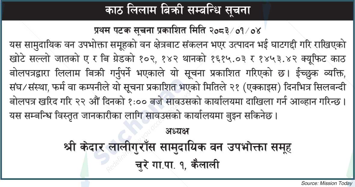 Shree Kedar Laligurans Saa.Wa.Wo.Sa.