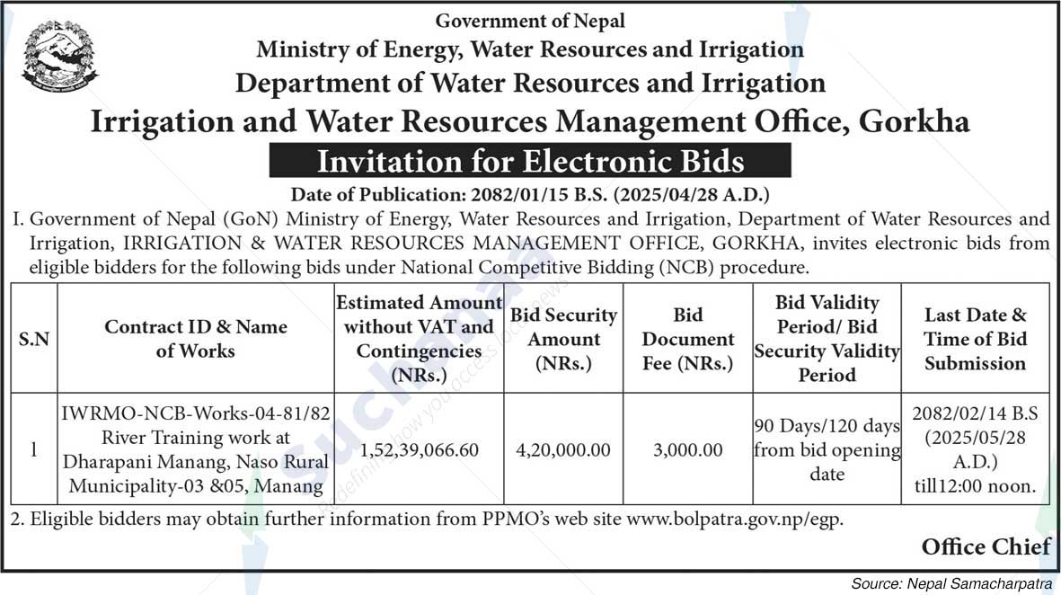 Irrigation and Water Resources Management Office, Gorkha