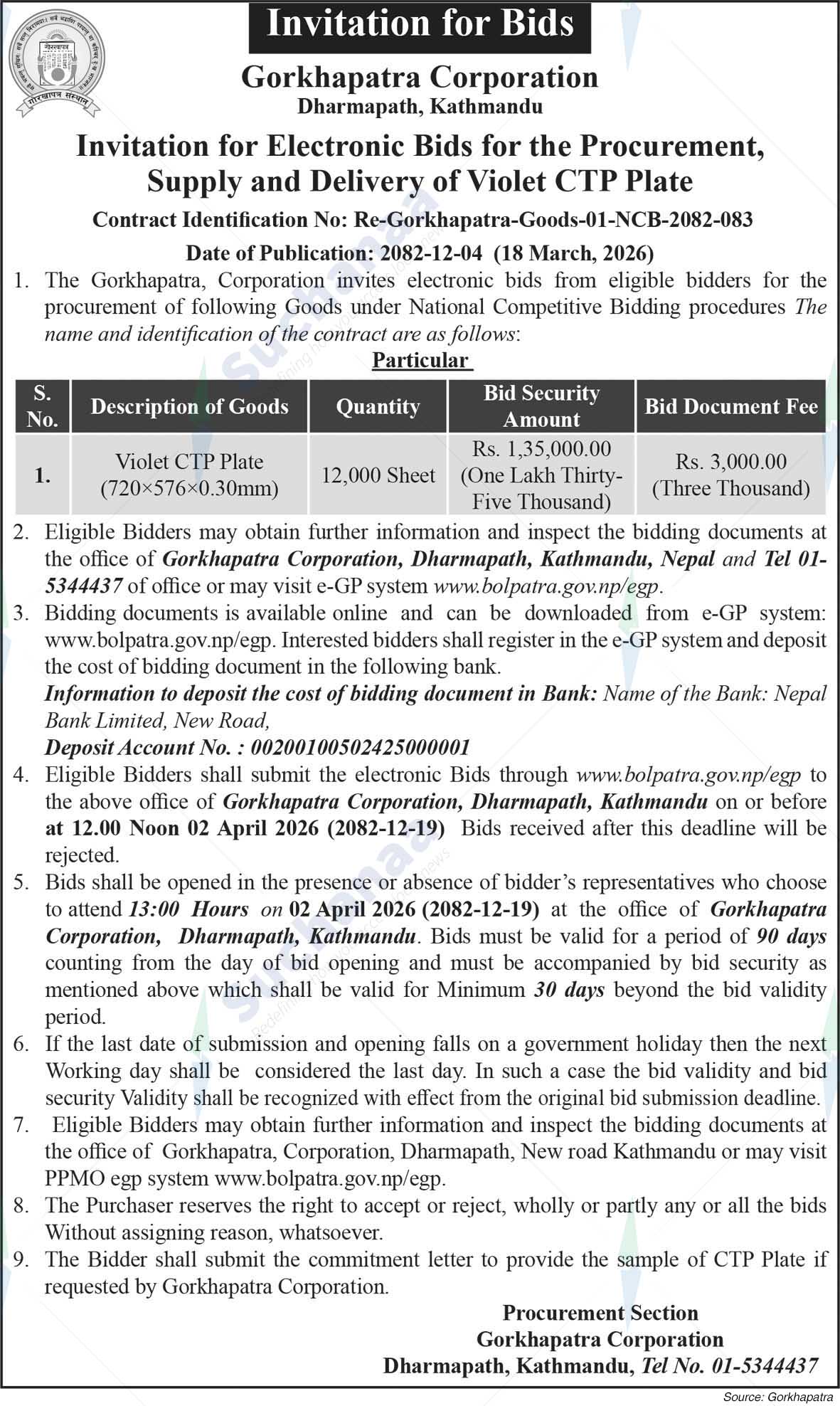 Gorkhapatra Corporation