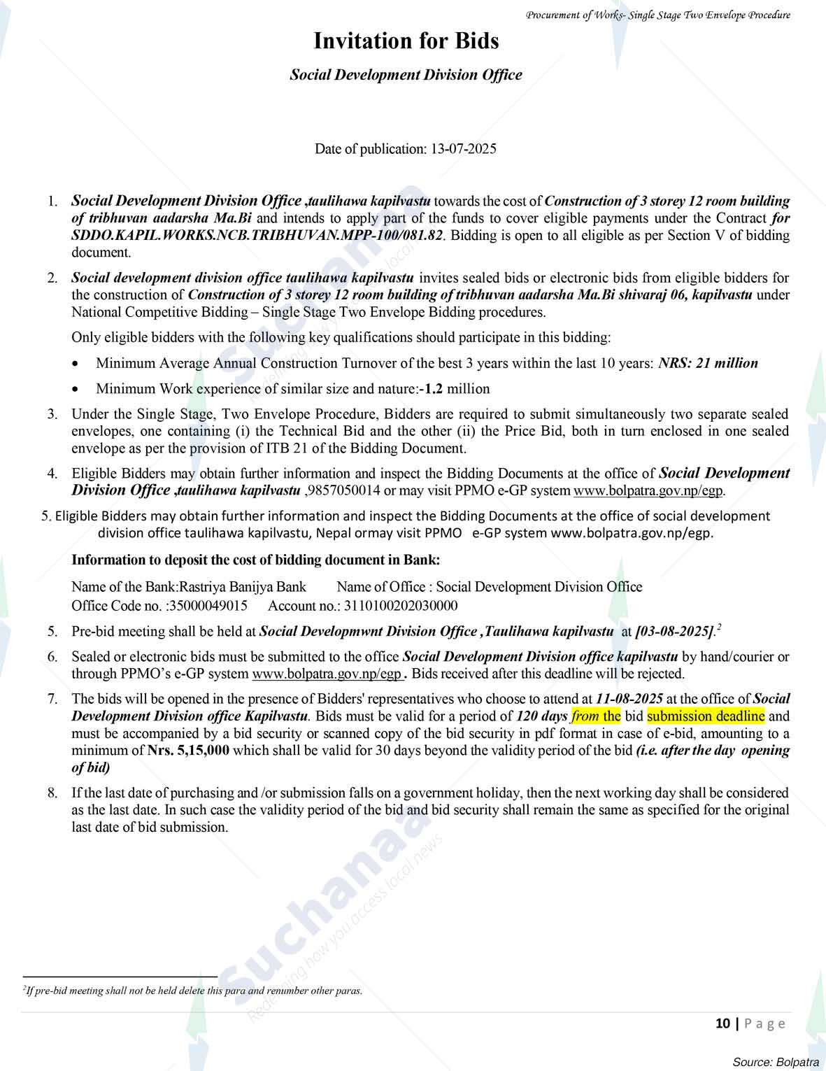 Social Development Division Office