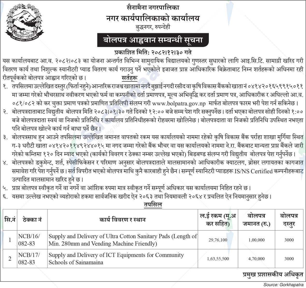 Sainamaina Municipality