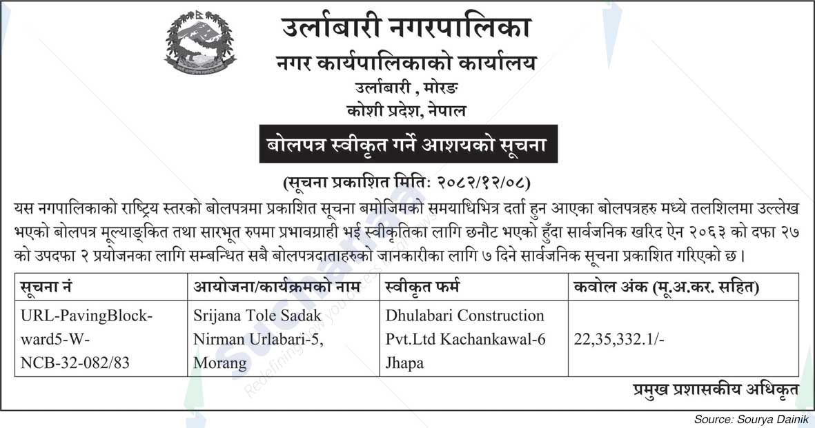 Urlabari Municipality