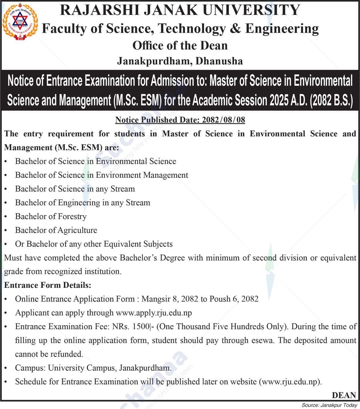 Rajarshi Janak University