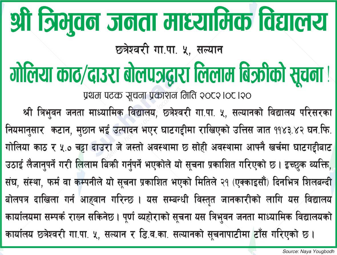 Shree Tribhuvan Janata Secondary School, Salyan