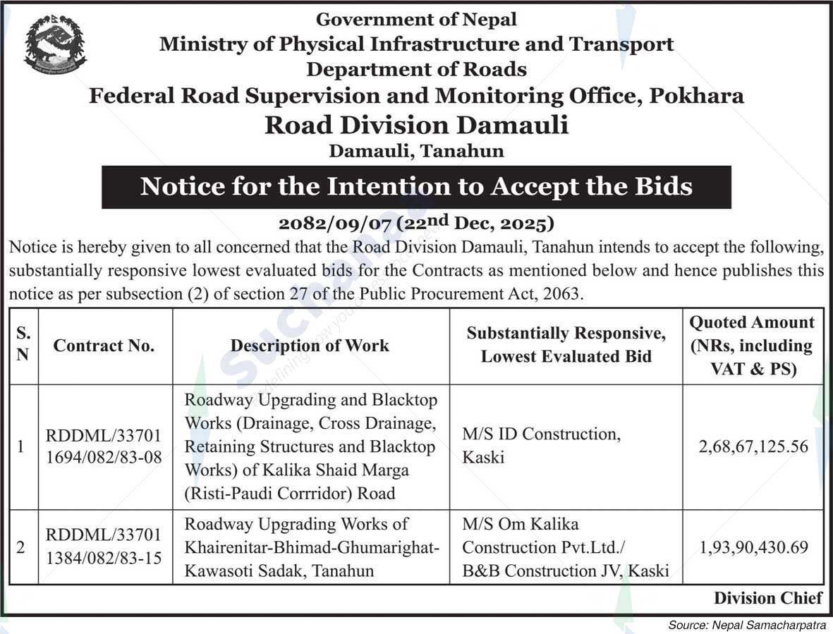 Road Division Damauli