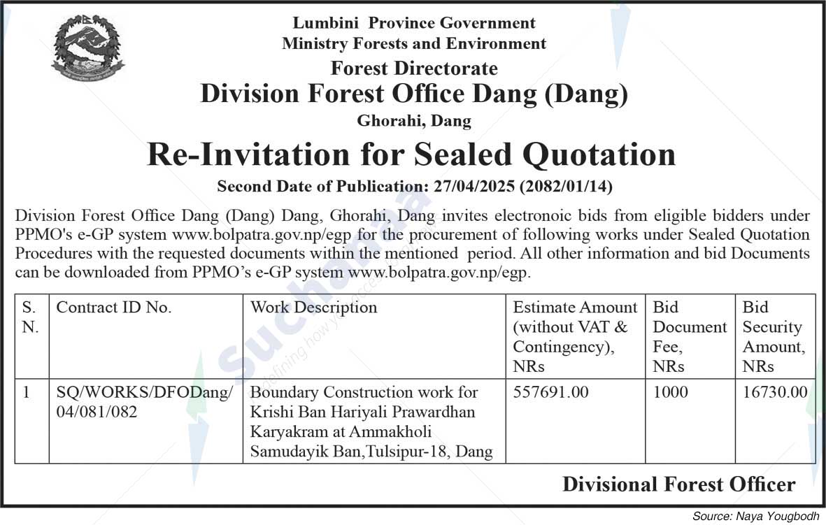 Division Forest Office Dang (Dang)