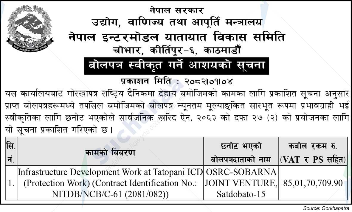 Nepal Intermodal Transport Development Committee