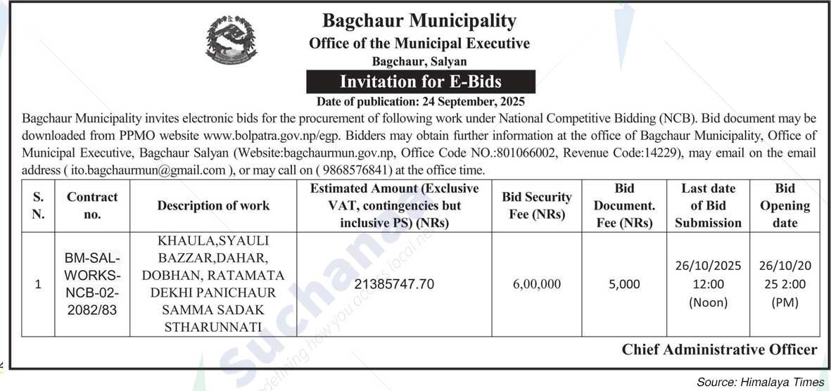 Bagchaur Municipality