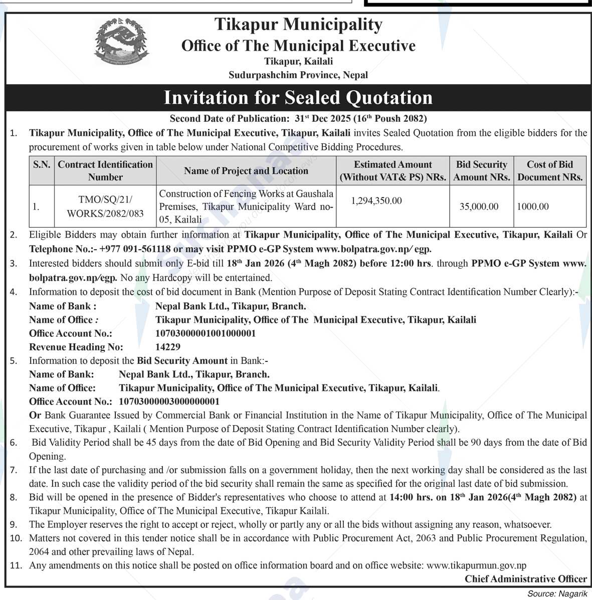 Tikapur Municipality