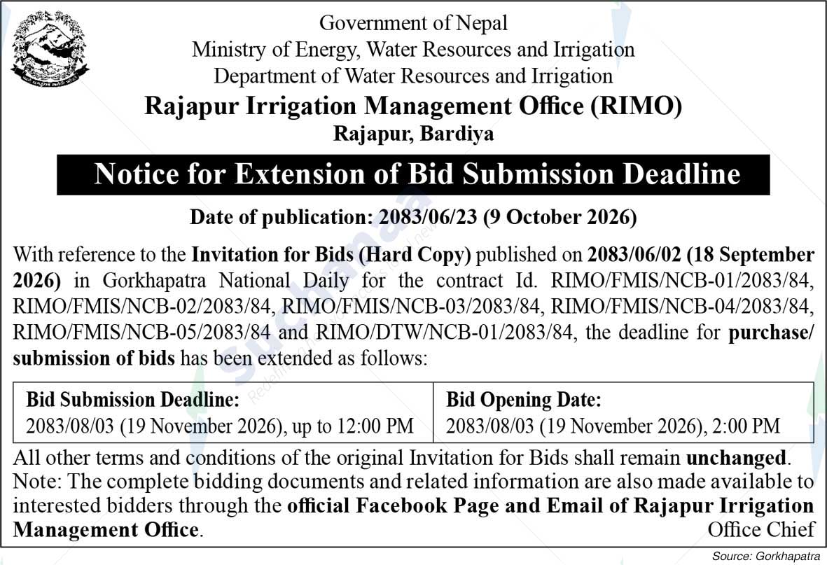 Rajapur Irrigation Management Office (RIMO)