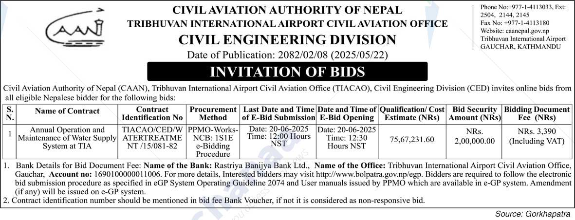 Tribhuvan International Airport Civil Aviation Office