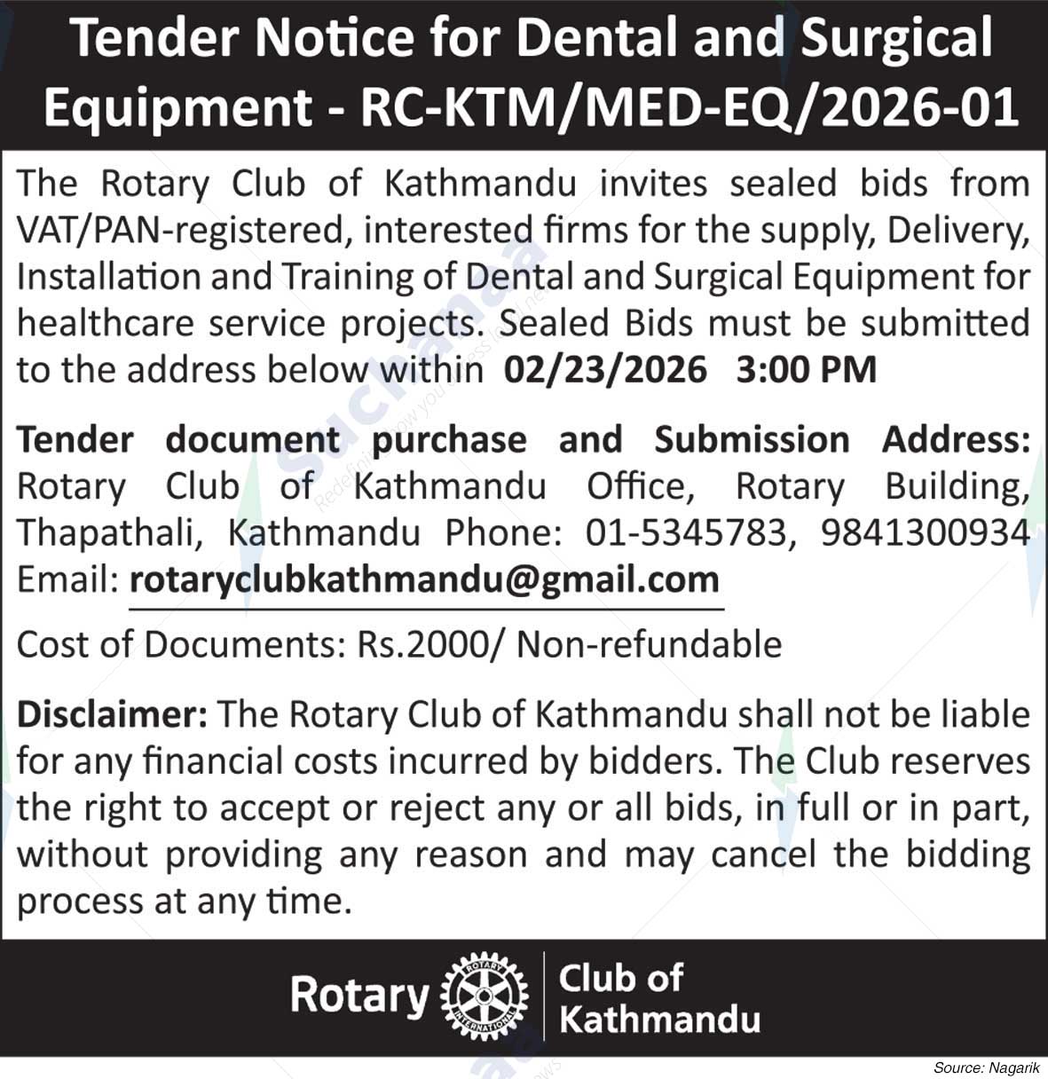 Rotary Club Of Kathmandu