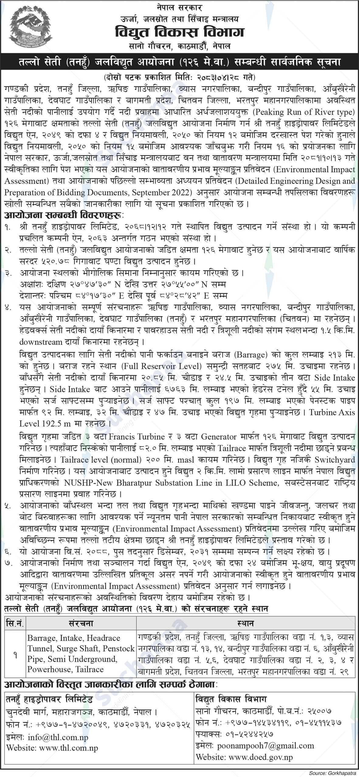 Department of Electricity Development
