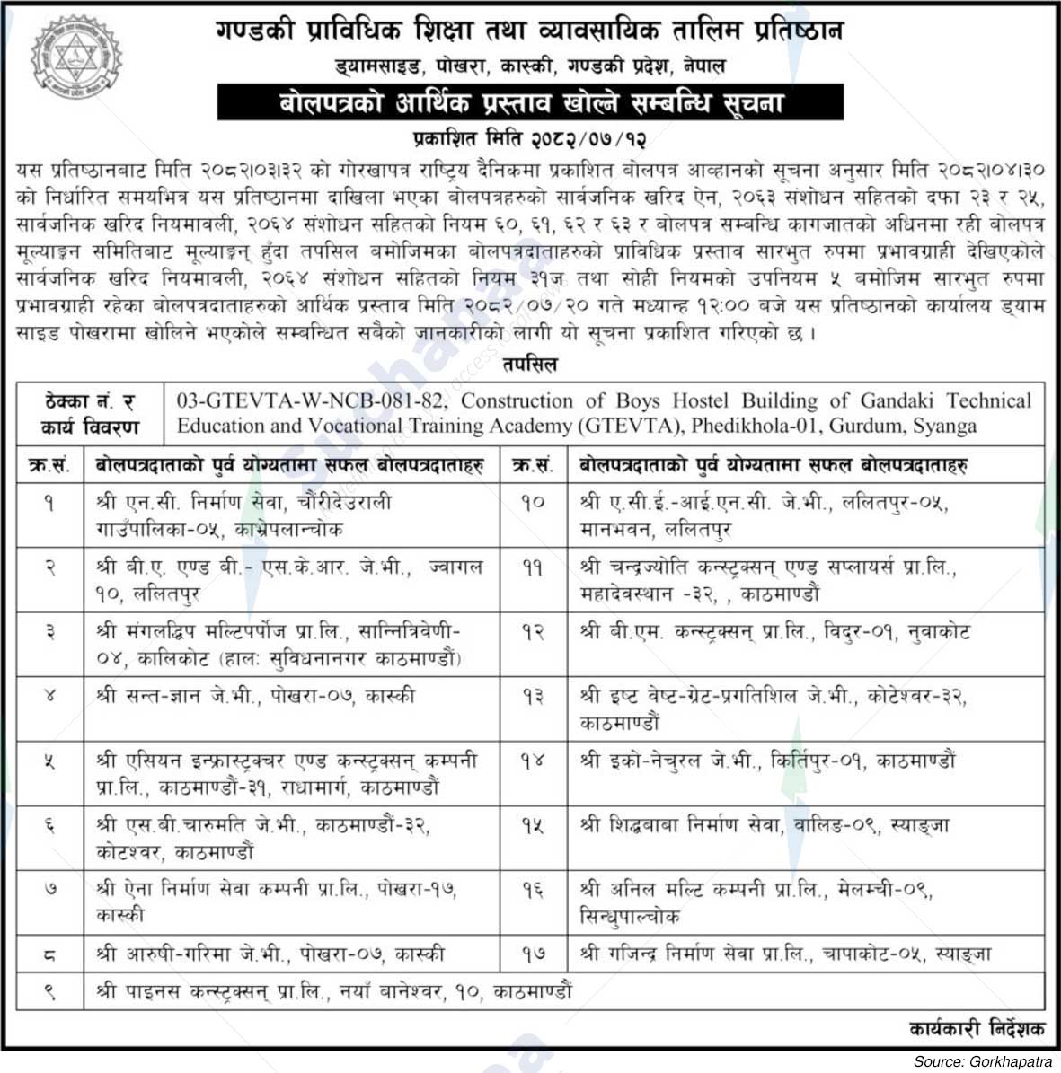 Gandaki Technical Education and Vocational Training Academy