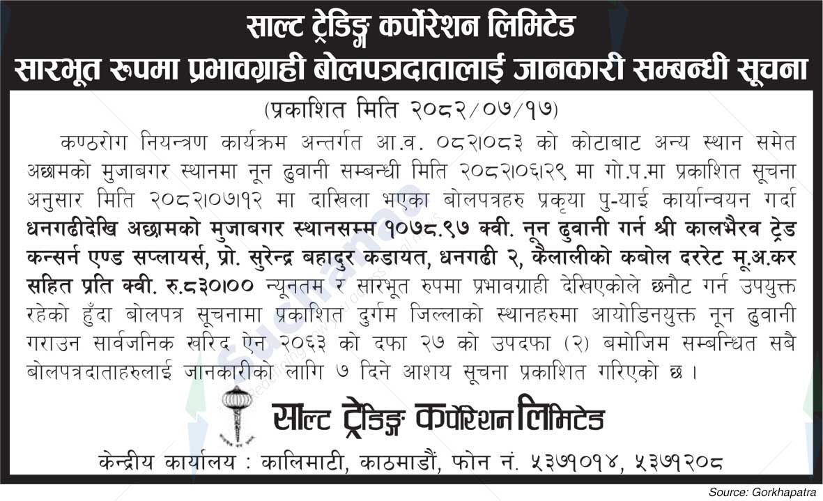 Salt Trading Corporation