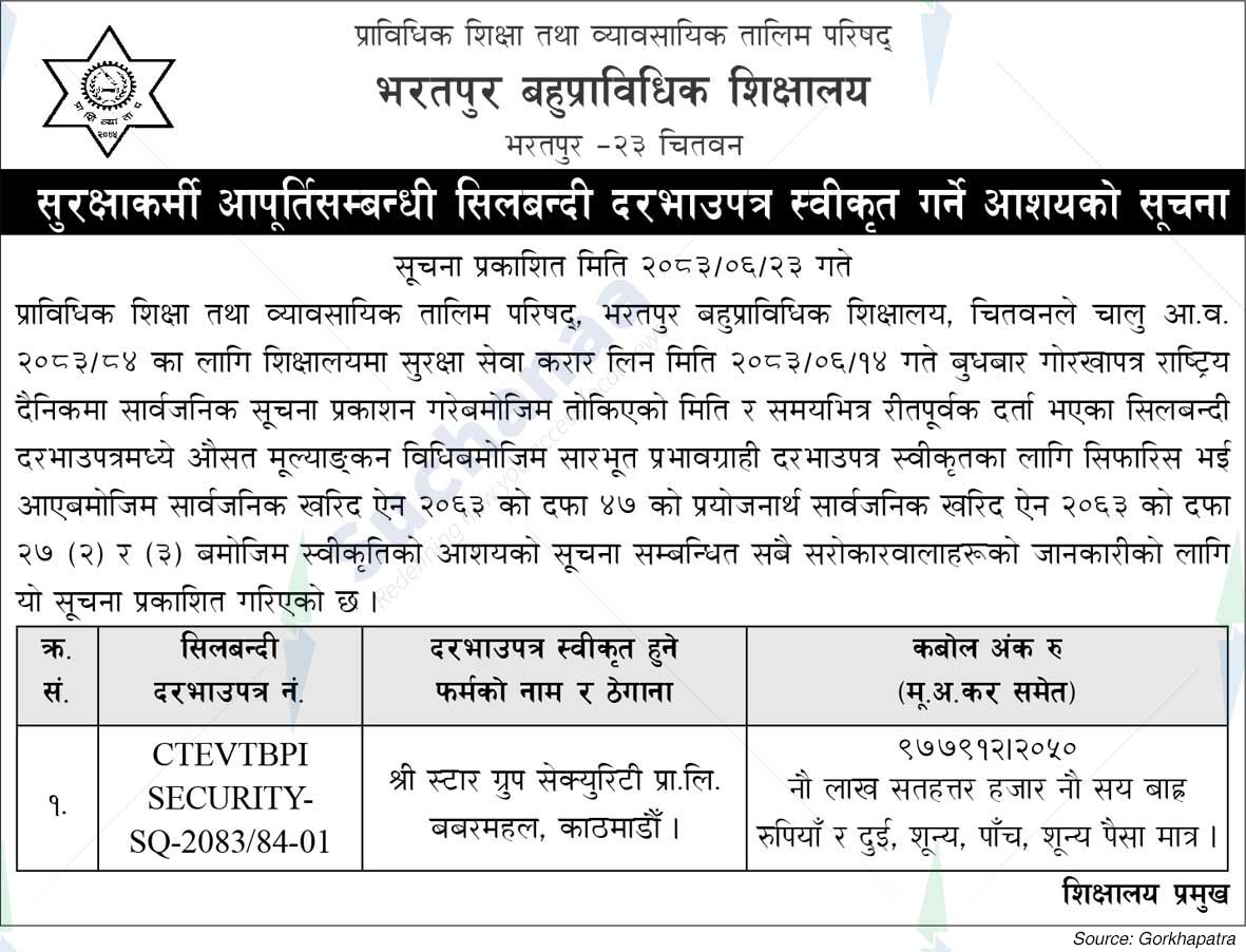 Bharatpur Polytechnic Institute (BPI)