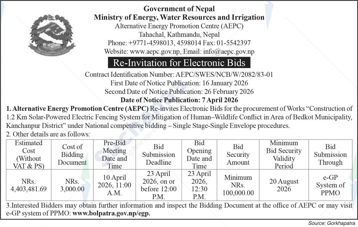 Alternative Energy Promotion Centre (AEPC), Kathmandu