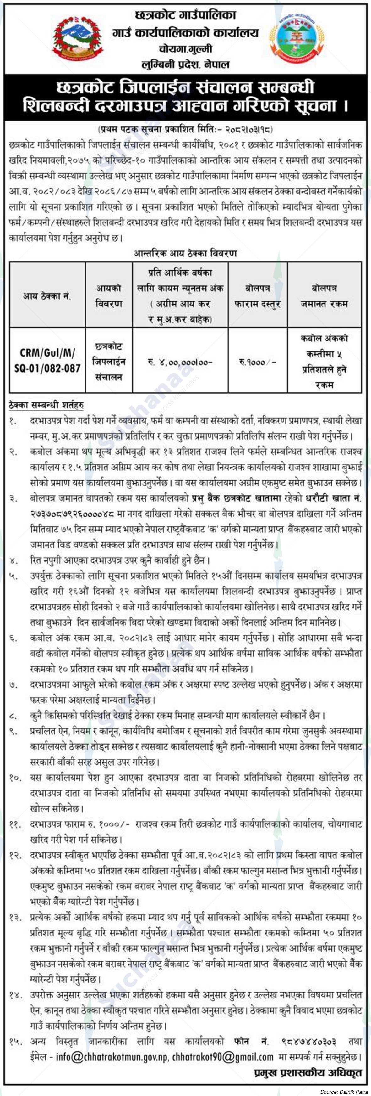 Chhatrakot Rural Municipality