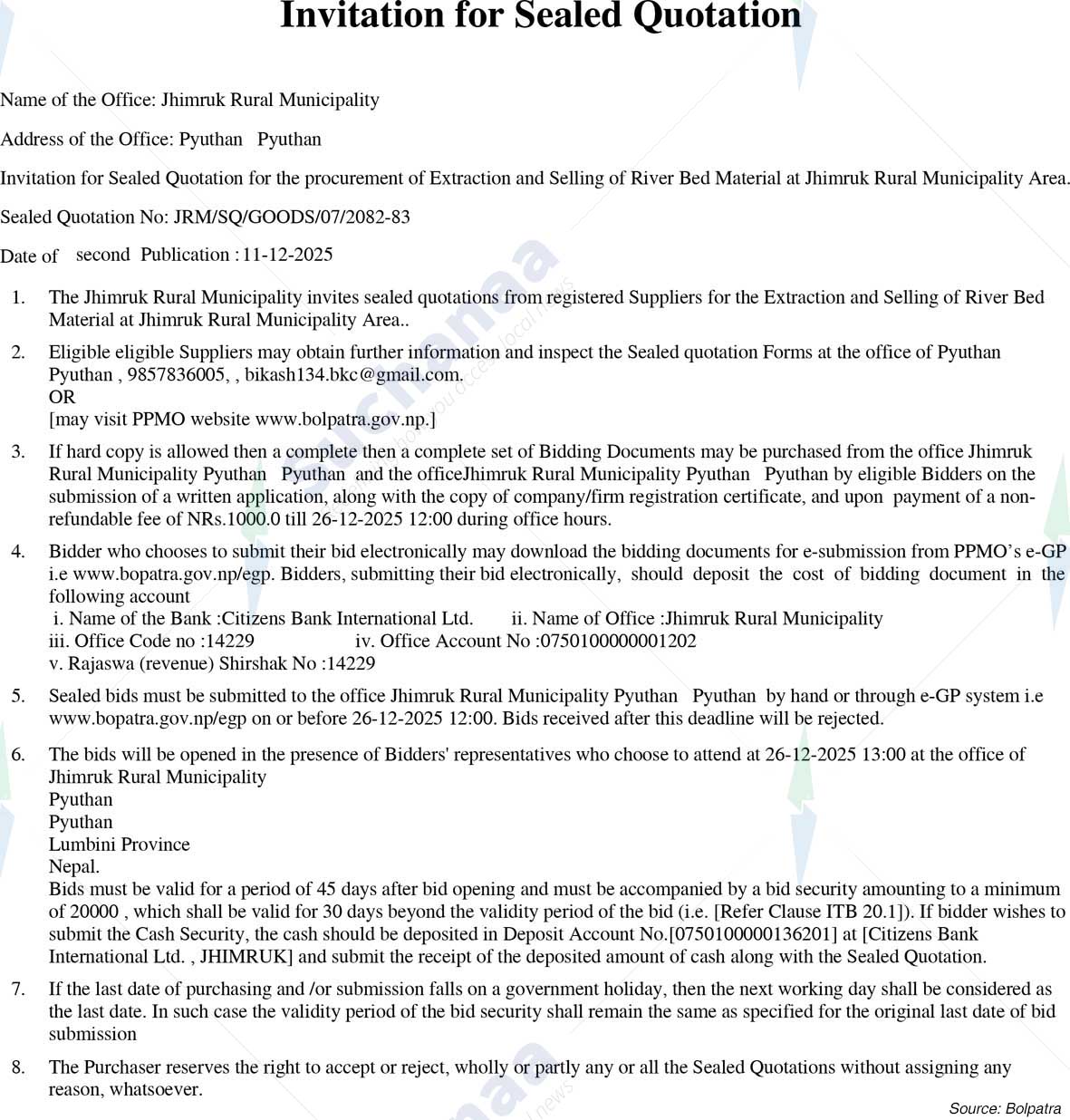 Jhimruk Rural Municipality